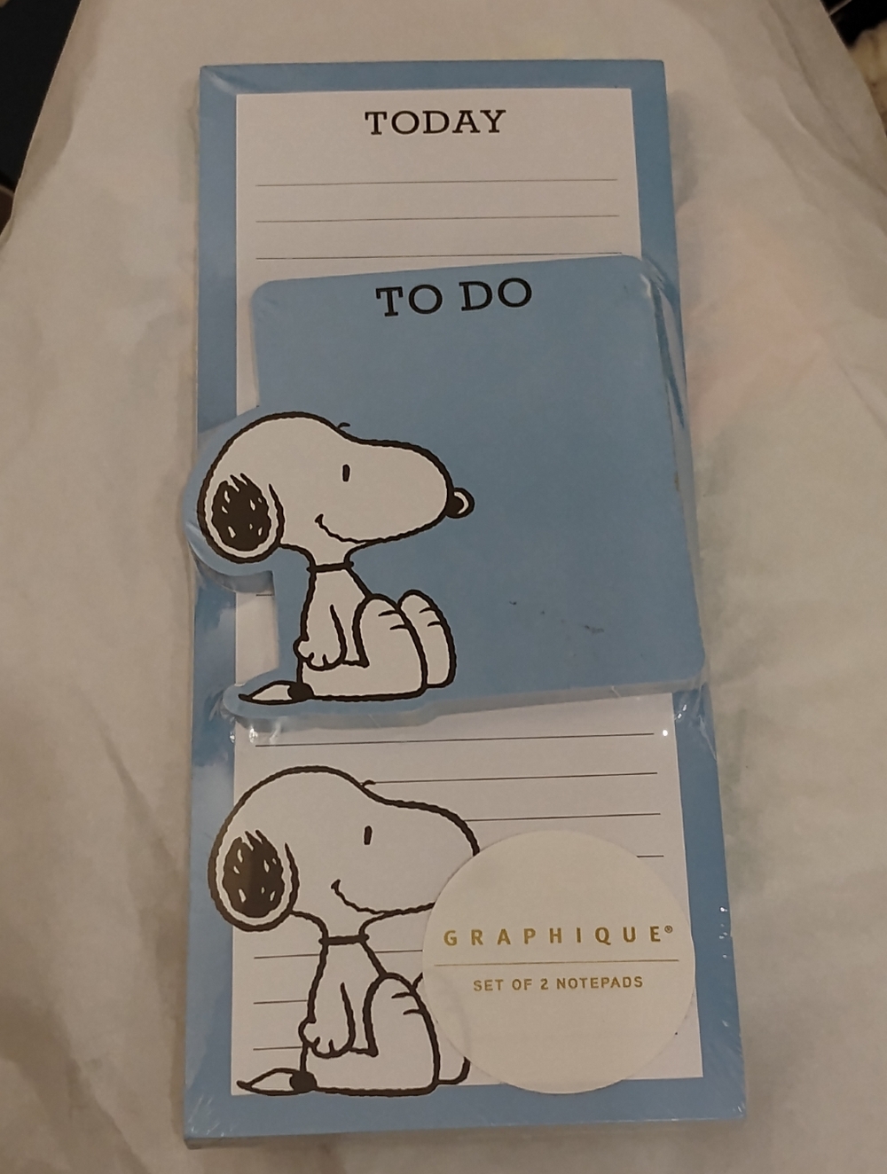 Graphique De France Snoopy Blue Today & To-Do Notepad Duo